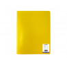 Protege-documents office plast eco green recycle 40 vues qualite pp 40 microns graine coloris jaune