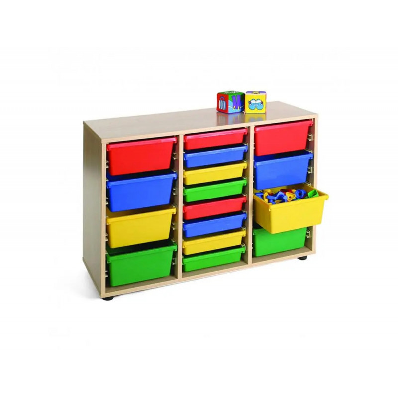 Meuble culture club bas bacs plateau 3 colonnes bacs inclus