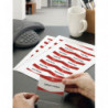 AVERY Boîte de 160 inserts pour badges imprimables microperforés 54 x 90 mm
