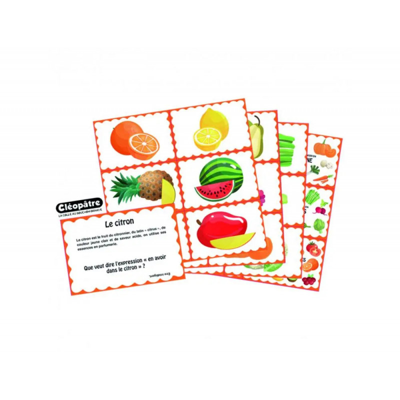 Bon point cleopatre images aliiments fruits legumes 9x6cm lot de 120 unites