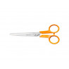 Ciseaux fiskars classic multi-usages ambidextre 16cm lames acier inoxydable anneaux coloris orange