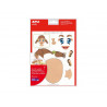 Gommette apli agipa repositionnable visage fille garçon dès 3 ans pochette 12f 144 unités