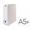 Boite a archives liderpapel carton recycle 325g/m2 dos 105mm 278x105x213mm coloris blanc