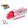 Feutre bic kids visacolor xl encre lavable pointe large bloquee coloris rose