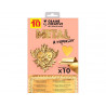 Metal a repousser graine creative 185x290mm coloris or/or pack 10 feuilles