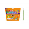 Feutre coloriage bic kids kid couleur pointe moyenne encre ultra-lavable coloris assortis etui 36 unites