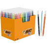 Feutre coloriage bic kids visa pointe fine encre lavable coloris assortis classpack 144 unites