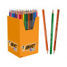 Crayon couleur bic kids evolution coloris assortis etui carton 60 unites