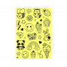 Sticker avery reflechissant theme smiley sachet 56 unites