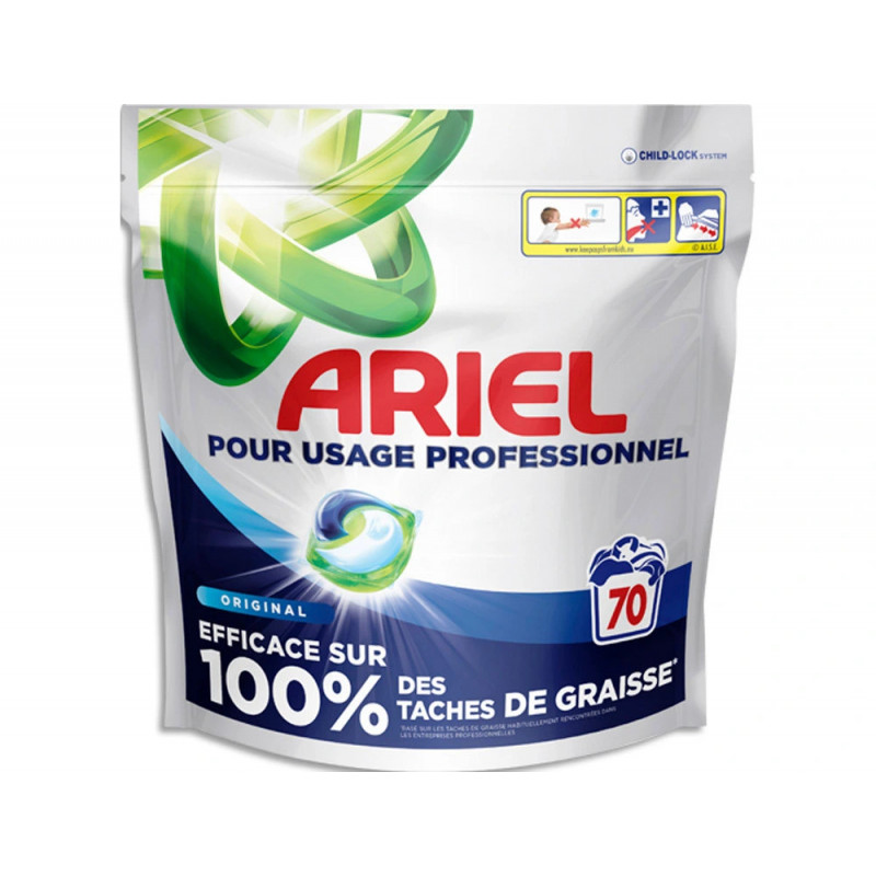 Lessive liquide ariel concentrée original sachet 70 doses