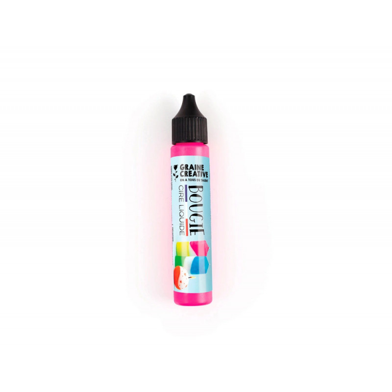 Crayon pour bougie graine creative 30ml coloris rose fluo