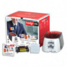 EVOLIS Badgy Imprim Badgy200+1 rub coul 100 imp+100 cartes PVC épaisses+logiciel Badge Studio+ B22U0000RS