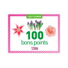Bon point editions lito les fleurs 61x82mm boite 100 unites