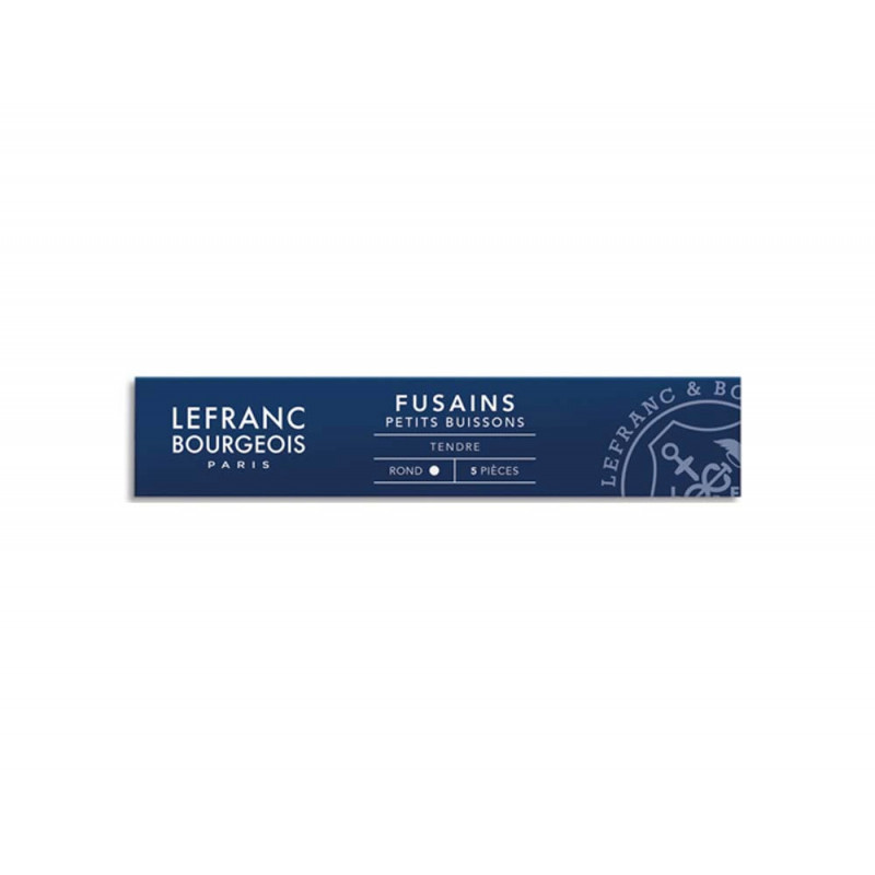 Fusain lefranc bourgeois rond mi-dur étui 5 unités