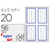 Étiquette adhésive apli agipa écolier 36x56mm pochette 20 unités