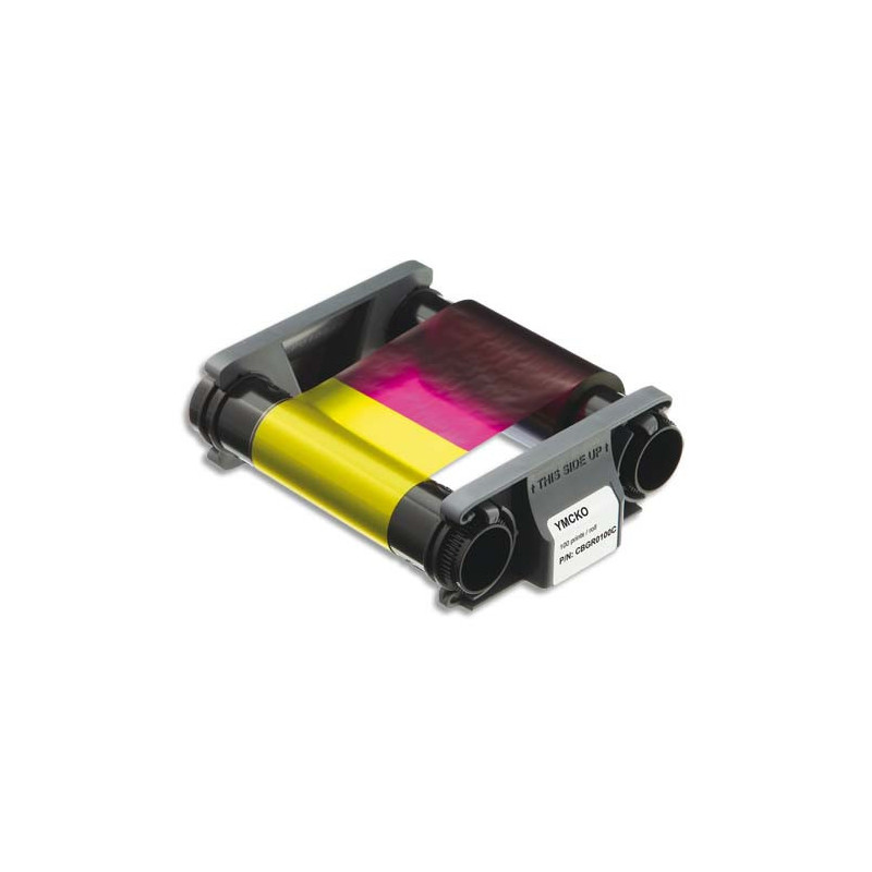 EVOLIS Badgy Ruban couleur YMCKO pour 100 impressions CBGR0100C