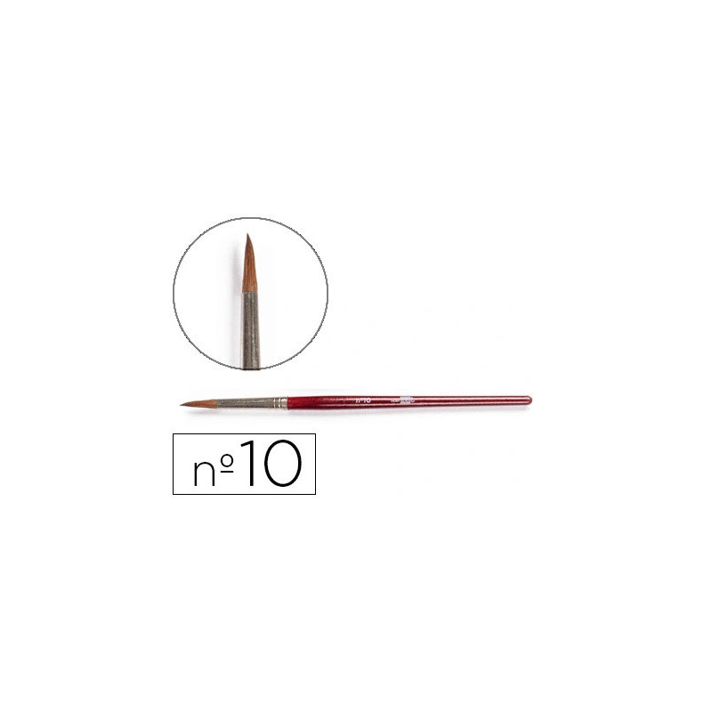 Pinceau liderpapel bois virole chromée aquarelle nº10