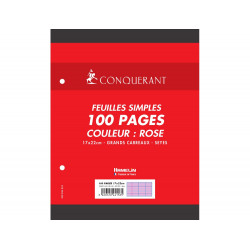 Feuille simple conquerant 7...