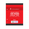 Feuille simple conquerant 7 perforees 170x220mm film 80g seyes coloris rose paquet 100 unites