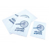 Sac imprimé kraft blanchi votre papetier un spécialiste soufflet 50mm 150x30x220mm