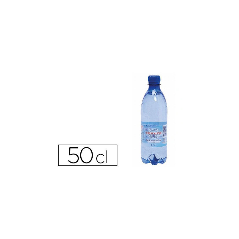 Eau gazeuse cristaline bouteil le 50cl