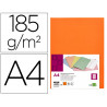Chemise liderpapel papier cartonne 180g 310x230mm document a4 210x297mm coloris orange intense