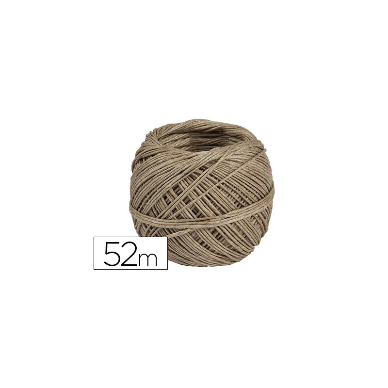 Ficelle chanvre 50g coloris marron bobine 52m