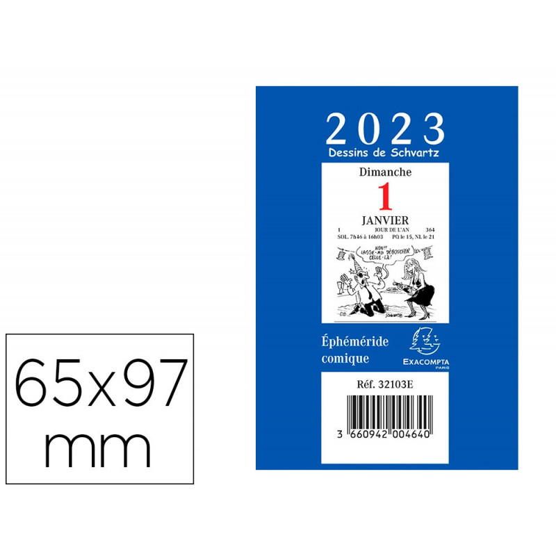 Bloc exacompta comique dessin humoristique 65x97mm