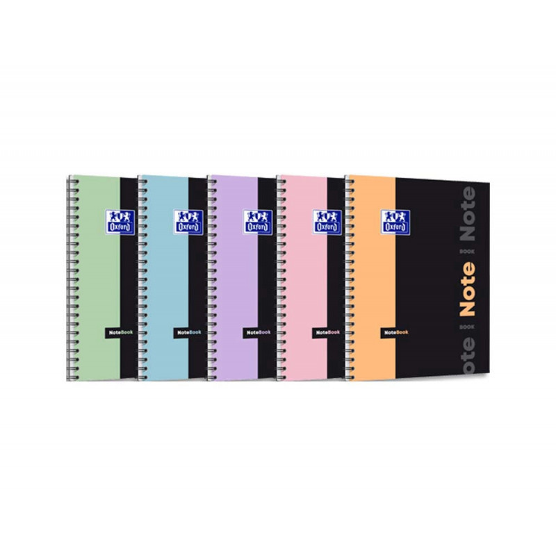 Notebook oxford etudiant integrale 4 trous 230xx297mm 160 pages optik paper seyes col pastel