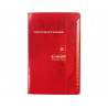 Repertoire clairefontaine piqure couverture carte couchee vernie papier surfin 70g 11x17cm 96 pages 5x5mm