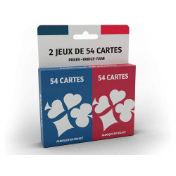 2 jeux de 54 cartes...