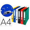 Classeur levier liderpapel a4 documenta carton rembordé 1,9mm dos 75mm rado métallique coloris assortis classiques