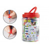 Adaptateur crayon liderpapel plastique idéal apprentissage écriture gaucher/droitier couleur bleu rouge paquet 2 unités