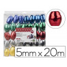 Oeuf bolduc liderpapel 20mx5m m coloris assortis