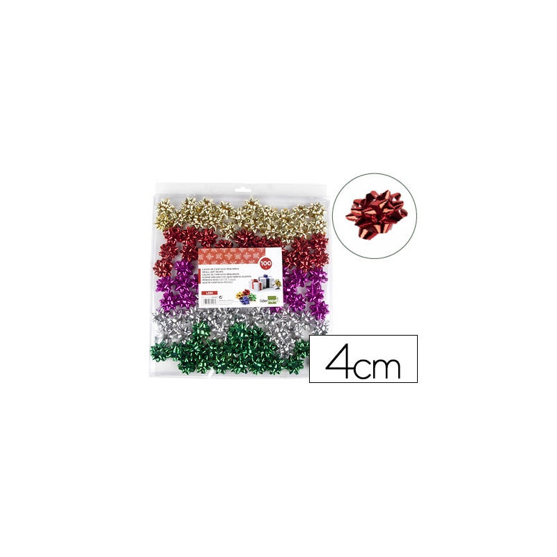 Étoile adhésive liderpapel fantaisie petit format largeur étoile 4cm coloris métallisé