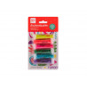 Paillette apli fluo biodegradable pot 6g coloris assortis pack 6 unites