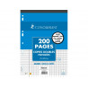 Copies doubles conquerant 7 deficients visuels perforees 210x297mm flowpack 200p 90g seyes 2,5mm