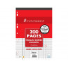 Feuilles simples conquerant 7 deficients visuels perforees 210x297mm flowpack 200p 90g seyes 2,5mm