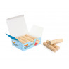 Rouleau modelage jovi my first plastilina baby bois textures assorties kit scolaire 9 unites