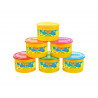 Pate a modeler jovi blandiver coloris neon assortis boite 6 pots 460g