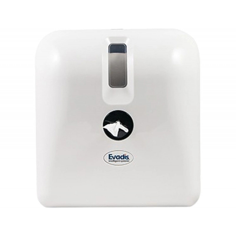 Distributeur papier hygienique coldis bobine devidage central coloris blanc