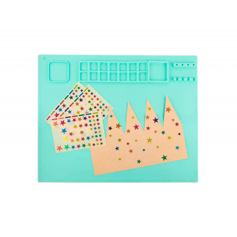 Tapis apli silicone anti-adhesif & anti-derapant coloris vert