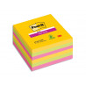Bloc-note post-it super sticky couleurs rio 90f 101x101xx 90f coloris néon jaune bleu fuchsia lot 6 blocs