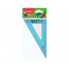 Équerre maped twist'n'flex 60 degrés 15cm graduée souple incassable ludique 3 coloris assortis bleu vert rose
