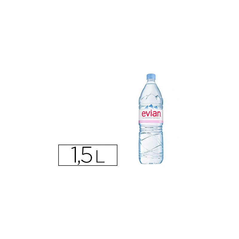 Eau plate évian bouteille 1.5l