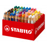 Crayon couleur stabilo woody multi-talent 3 en 1 maxi schoolpack carton 76 unites + 4 taille-crayons