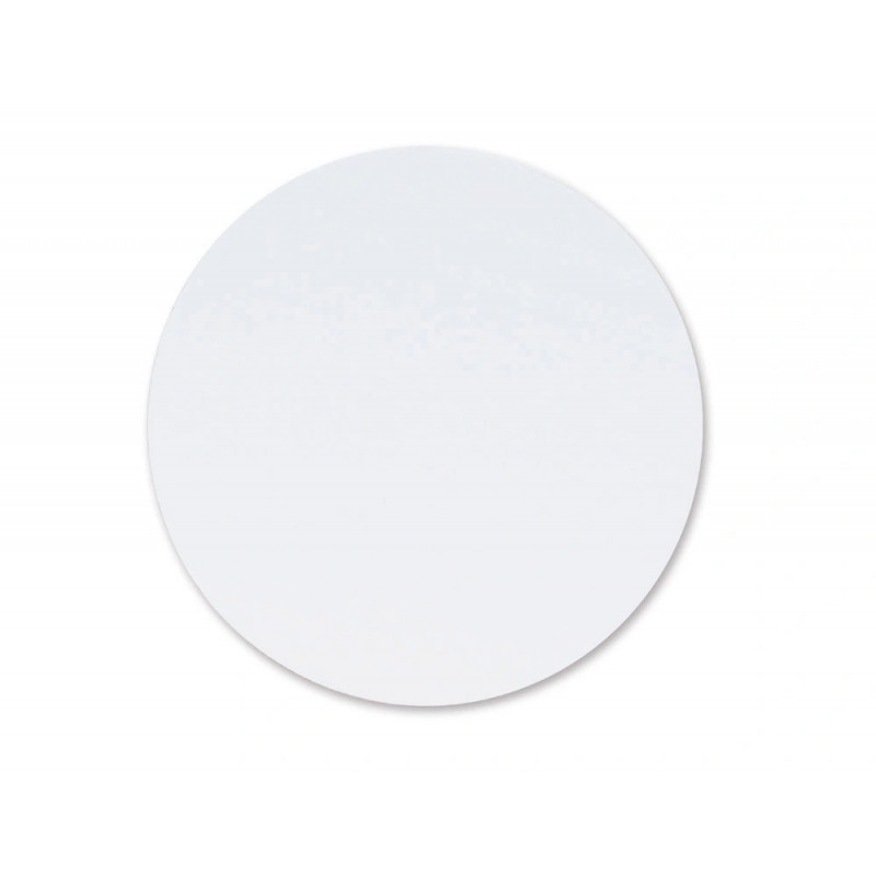 Carton entoile o'color rond ï15cm coloris blanc sachet 10 unites