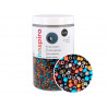 Perle de rocaille innspiro verre 3,8mm coloris metalliques assortis bocal 500gr