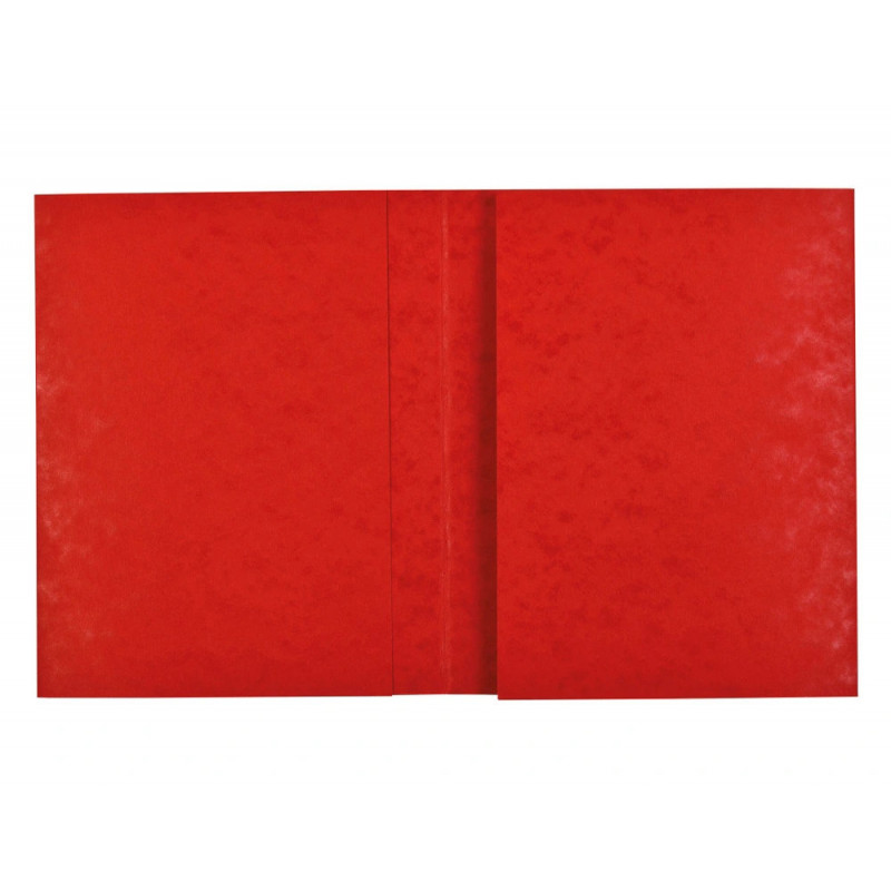Protege-cahier exacompta carte lustree 265gr 24x32cm coloris rouge