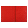 Protege-cahier exacompta carte lustree 265gr 24x32cm coloris rouge